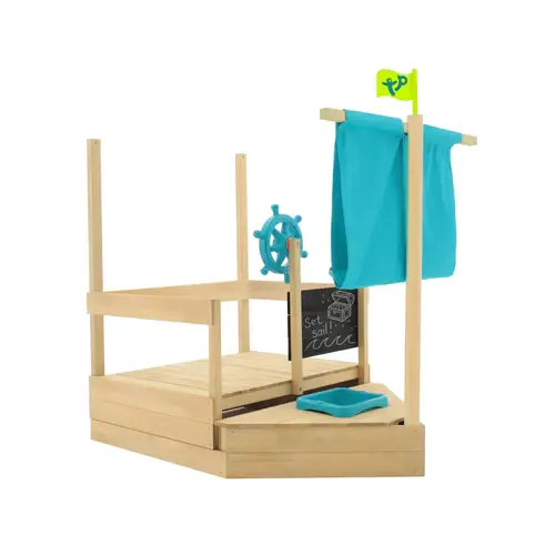 Μικρογραφία: Ξύλινο Πειρατικό Καράβι  «Pirate Playhouse » & αμμοδοχος   Κωδ. 619Ρ worldfamilytime.com