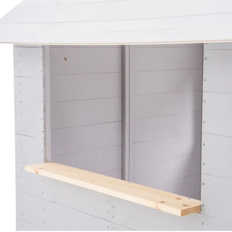 Μικρογραφία: Σπιτάκι Δεντρόσπιτο με αμμοδόχο,βεράντα,τσουλήθρα Κωδ. T416S1,  www.worldfamilytime.com