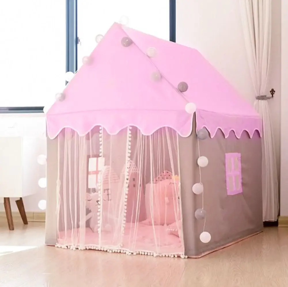 Σπιτάκι Deluxe Παιδική Σκηνή "Pink Palace"με Φώτα Υ130εκατ. Κωδ. KR022653 www.worldfamilytime.com