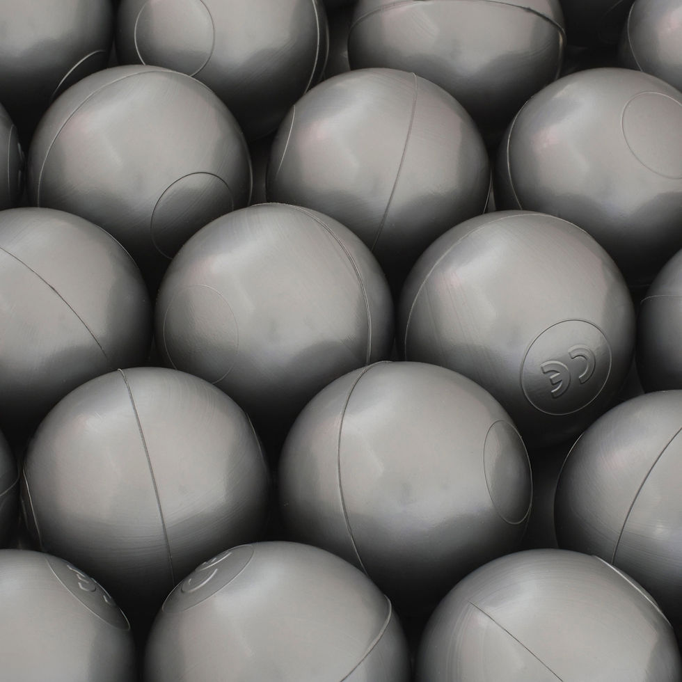 Μικρογραφία: Μπάλες παιδότοπου ασημί 6εκ. μαλακές ανθεκτικές 200τεμ. Κωδ. PNE128 www.worldfamilytime.com