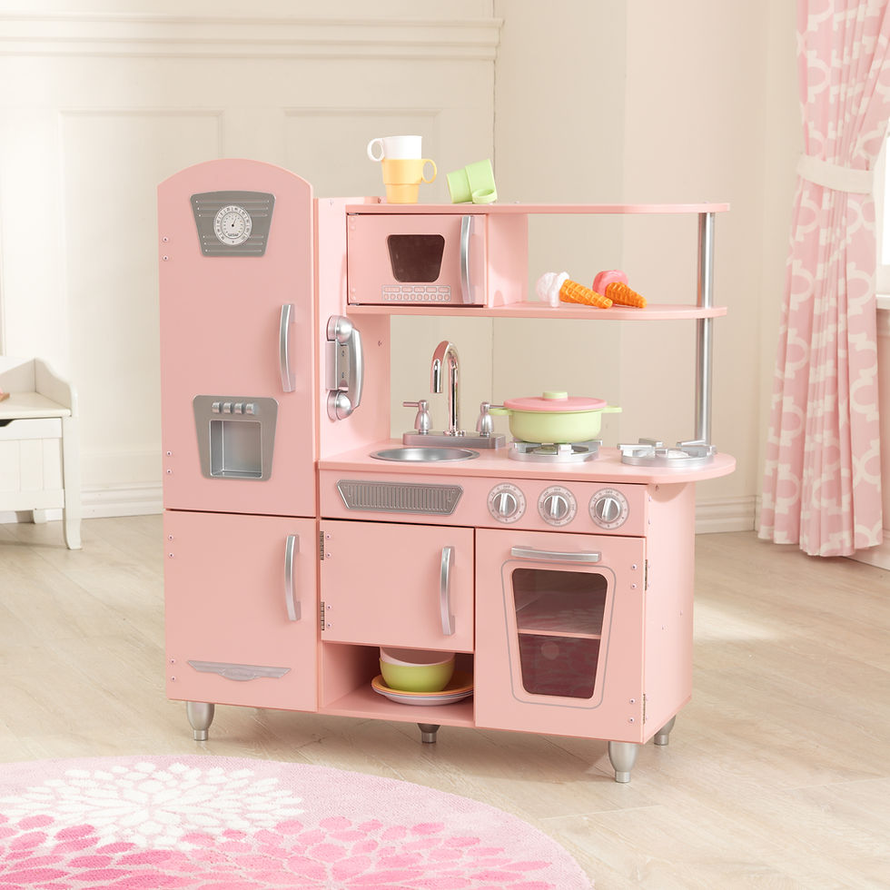 Μικρογραφία: Κουζίνα "Pink Vintage Kitchen Kidkraft "🎀Κωδ.  53179 www.worldfamilytime.com