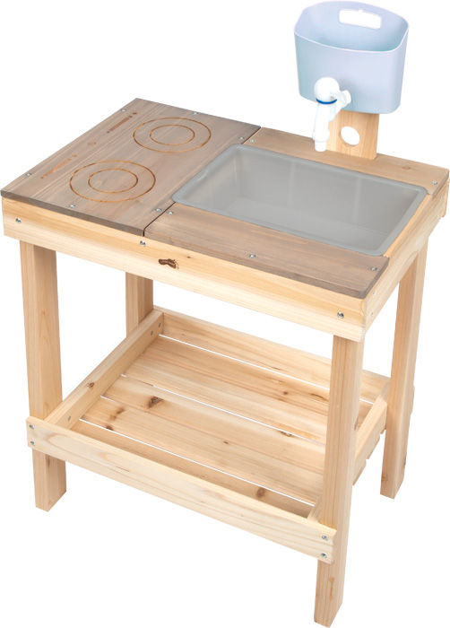 Μικρογραφία: Λασποκουζίνα με βρύση και λεκάνη και τραπέζι παιχνιδιών κωδ. L12789 www.worldfamilytime.com