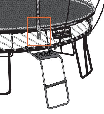 Μικρογραφία: Deluxe Σκάλα FlexrStep σε 3ύψη & κλειδαριά για Springfree Τραμπολίνο κωδ.SP1131 , www.worldfamilytime.com