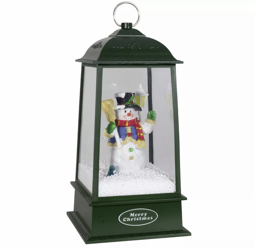 Φωτεινό Φανάρι που χιονίζει 32εκ.  κωδ.ZPM39802
