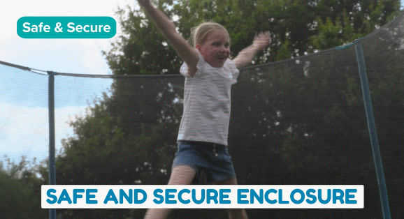 Μικρογραφία: Ασφαλές Τραμπολίνο 100κιλά ανά χρήστηø305εκ. απο Χρυσή Ολυμπιονίκη Bryony Κωδ.61 www.worldfamilytime.com