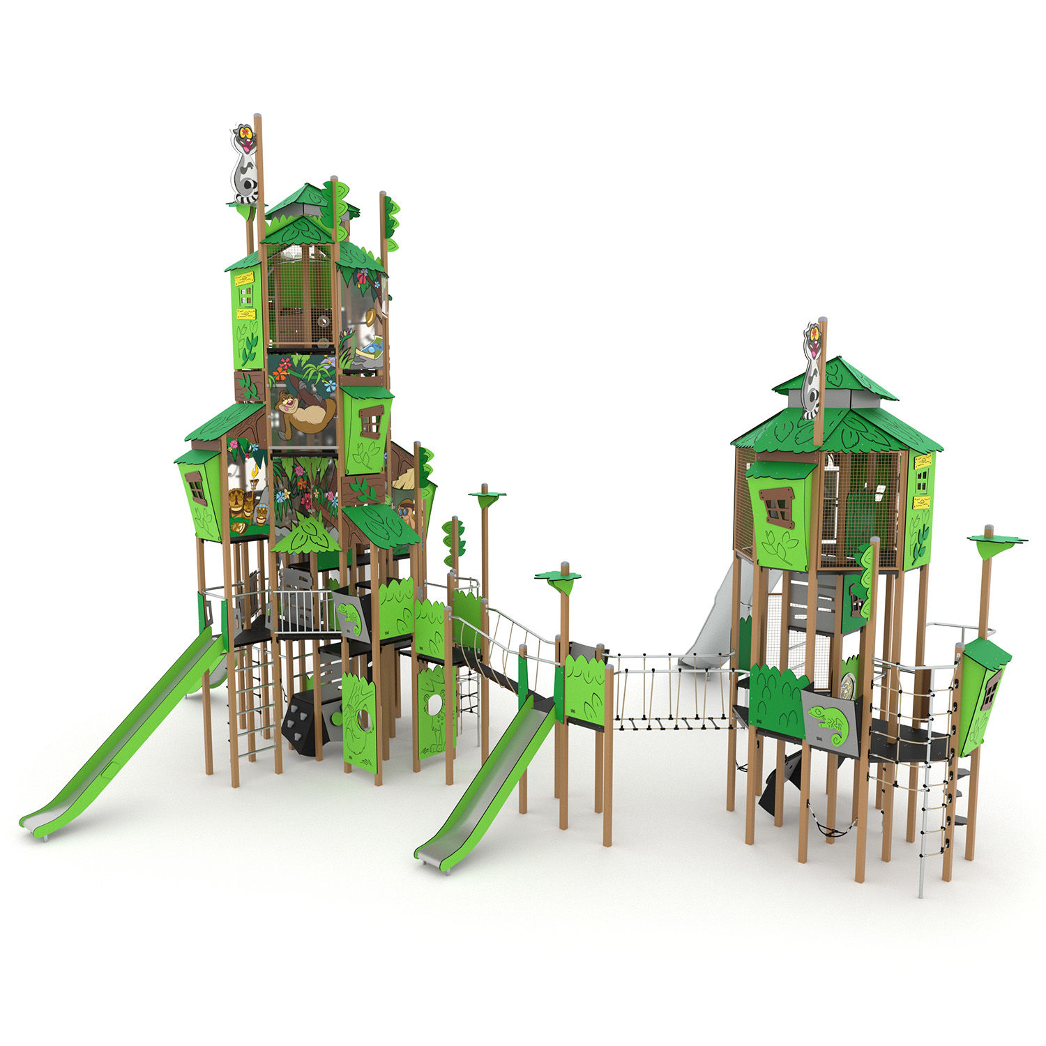 Επαγγελματική  Παιδική χαρά "JUNGLE" 1530x1325x955εκ. Κωδ. VP3241 www.worldfamilytime.com