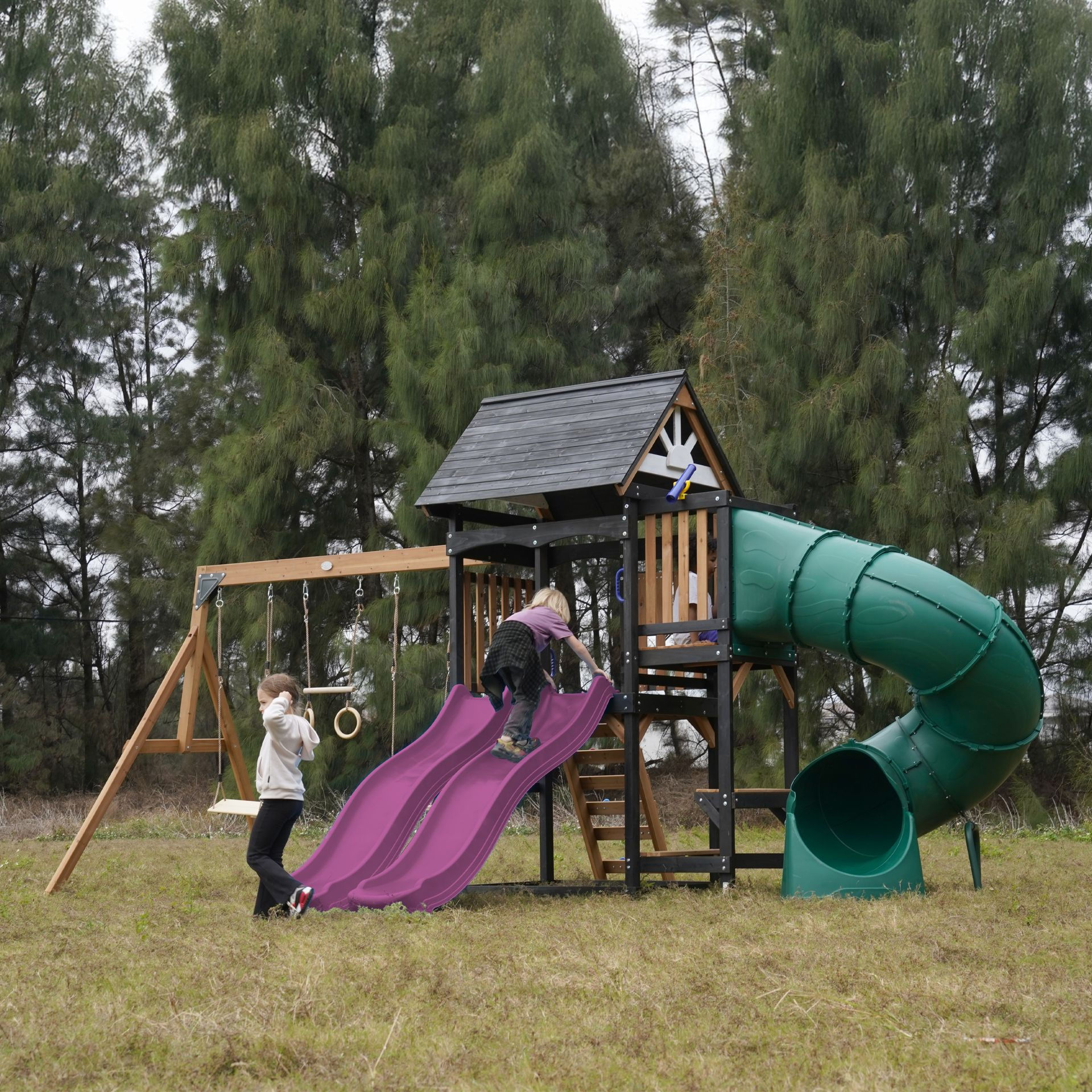 Νέα Μεγάλη Παιδ.Χαρά Premium Διπλή Τσουλήθρα Play Tower κωδ. A03050904, www.worldfamilytime.com