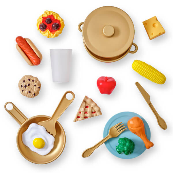 Μικρογραφία: Νέα Κουζίνα "Retro cool play kitchen" με ΦΩΤΑ και ΗΧΟΥΣ+20 αξεσουάρ Κωδ. 20416 www.worldfamilytime.com