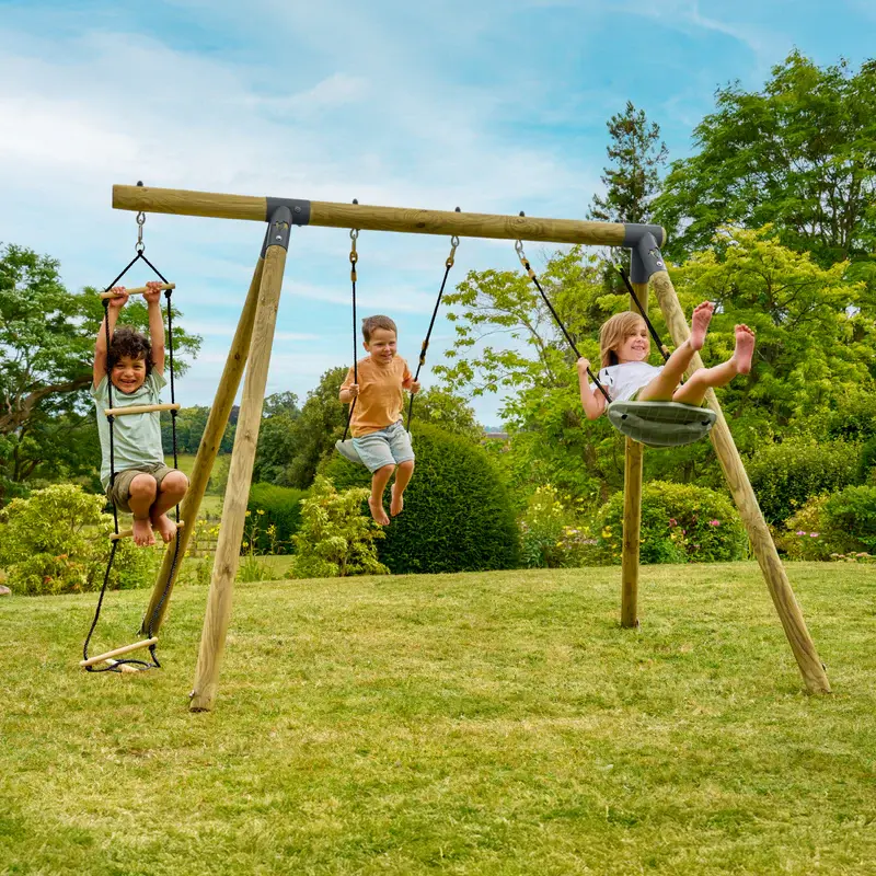 Παιδ.Χαρά Amandier με 2 κούνιες +1 σχοινί αναρρίχηση  Μ262 xΥ190εκ. κωδ. TP230PE ,www.worldfamilytime.com