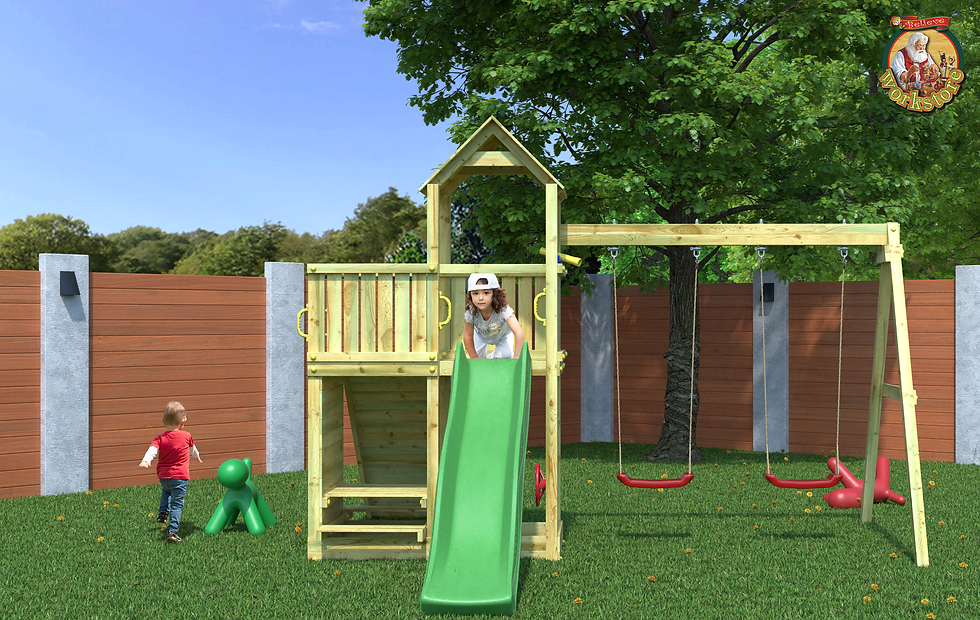 Μικρογραφία: Νέα Παιδική χαρά  "Floppi"8 σε 1,με διπλή αναρρίχηση κωδ. FS03180 www.worldfamilytime.com