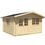 Μικρογραφία: Ξύλινο σπίτι "Καλλιόπη" 410x410x ύψος 257 εκατοστά Κωδ. SH402000 www.worldfamilytime.com