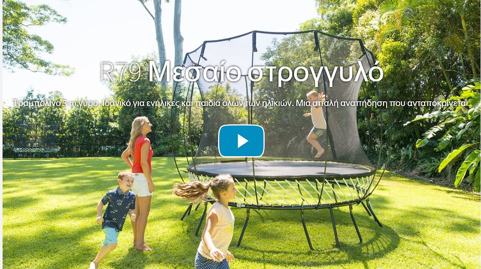 Τραμπολίνο Premium χωρίς Ελατήρια Springfree MediumRound 300εκ.(360)κωδ.2-R79, www.worldfamilytime.com