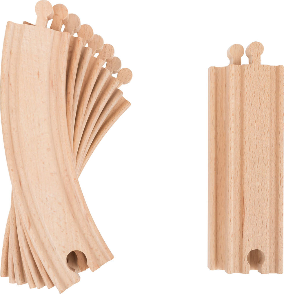 Μικρογραφία: 2+Ξύλινο τρένο "Sesamstreet" 27τεμ. Κωδ.L10964