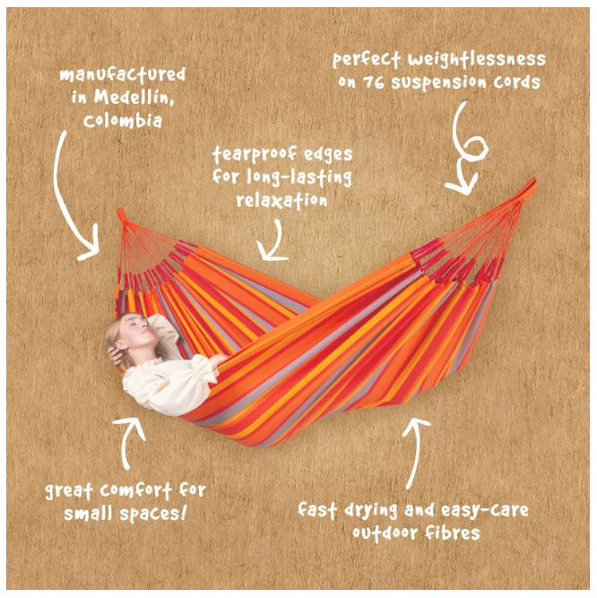 Μικρογραφία: Αδιάβροχη Αιώρα υπέρδιπλη PP Brisa Toucan,Μ360/180εκ.κωδ. SW1828 worldfamilytime.com