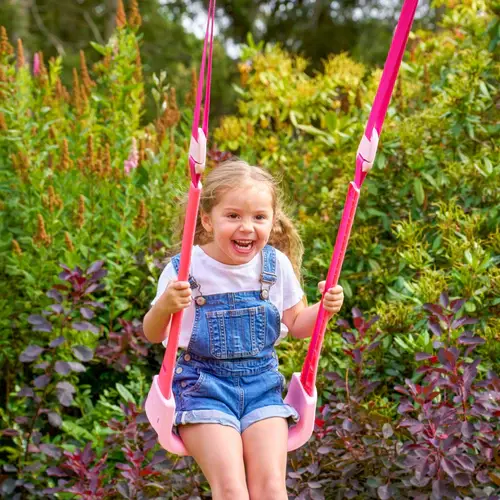 Μικρογραφία: Νέα Pink Βρεφική Κούνια Ρόζ Baby 4 σε 1 (6μην.ως 8 χρονών) κωδ. 901  www.worldfamilytime.com