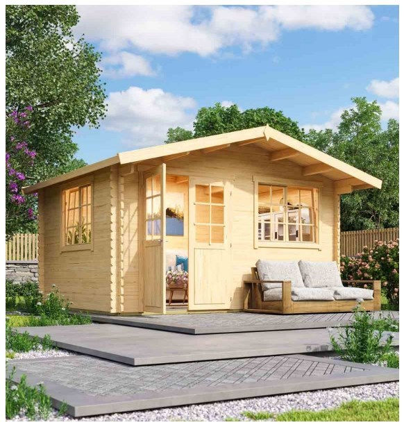 Μικρογραφία: Ξύλινο σπίτι "Νεφέλη" 410x320x ύψος 257 εκατοστά Κωδ. SH401900 www.worldfamilytime.com