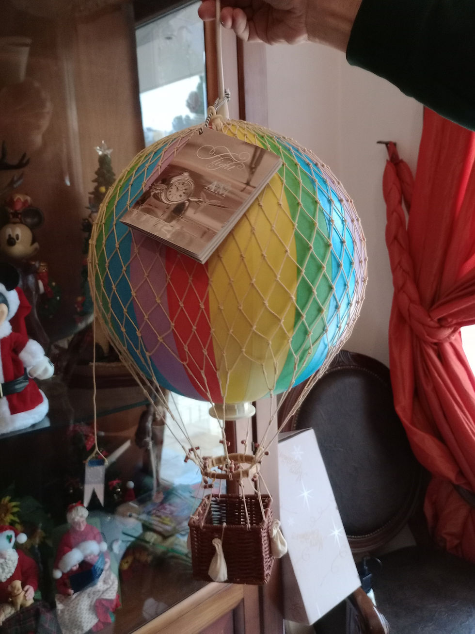 Μικρογραφία: Μαγευτική Διακόσμηση  Αερόστατο "Ουράνιο Τόξο" Φωτιστικό, Υ52εκ. κωδ: ΑΤ840048