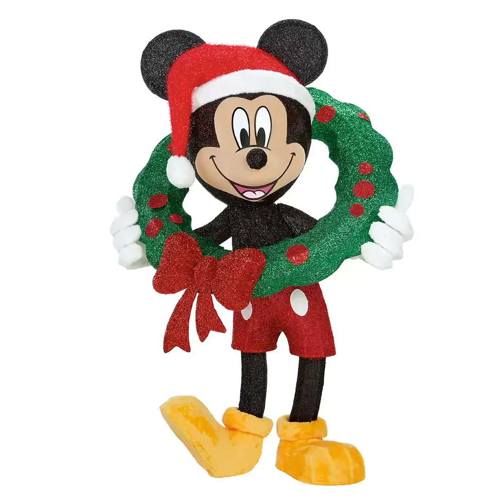 Μικρογραφία: Χριστουγεννιάτικος Mickey Wreath με φώτα LED,Υ122εκ. κωδ. CK1739931  worldfamilytime.com