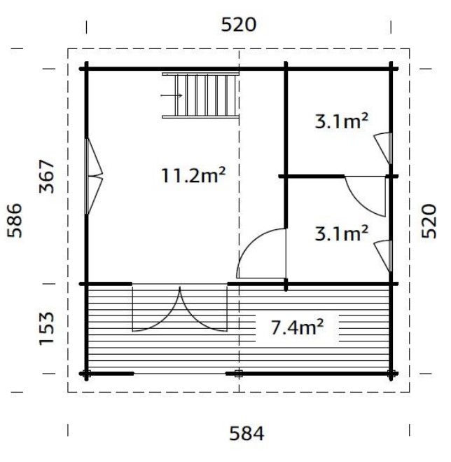 Παραδοσιακή Εξοχική  Κατοικία  17.5τμ+7.3τμ  Δυόροφη Κωδ. PΑ70235  www.worldfamilytime.com