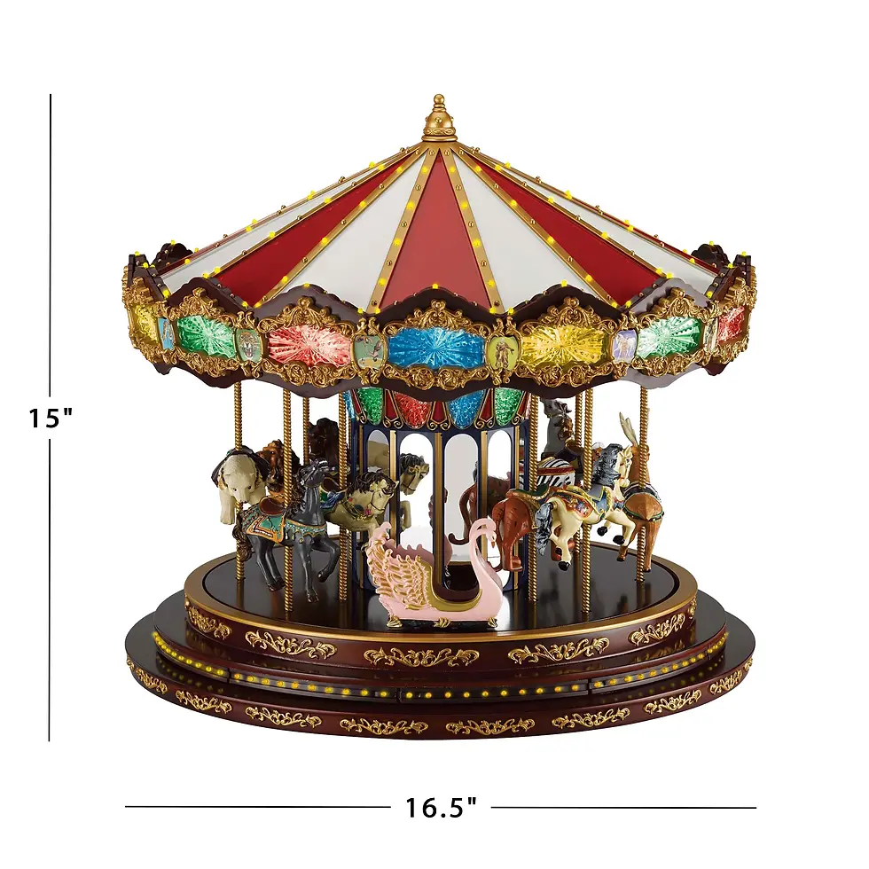 Μικρογραφία: Το Πολυτελές Marquee Deluxe Carousel, 43εκ. Μr Christmas  κωδ.19790