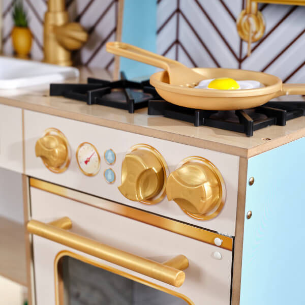 Μικρογραφία: Νέα Κουζίνα "Retro cool play kitchen" με ΦΩΤΑ και ΗΧΟΥΣ+20 αξεσουάρ Κωδ. 20416 www.worldfamilytime.com