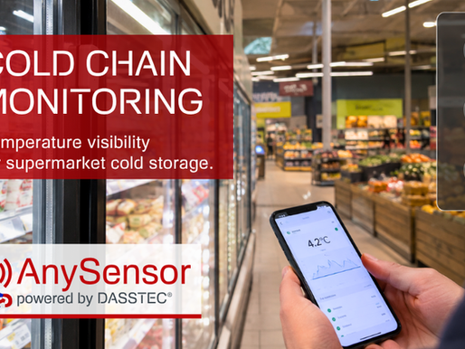 Cold Chain Monitoring for Supermarkets with AnySensor by Dasstec