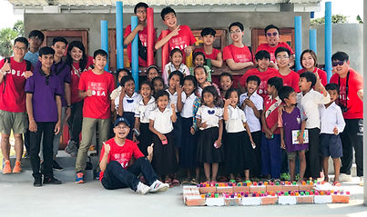 Volounteer activities, build and design a school