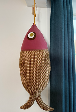Fabric fish-shaped decoration