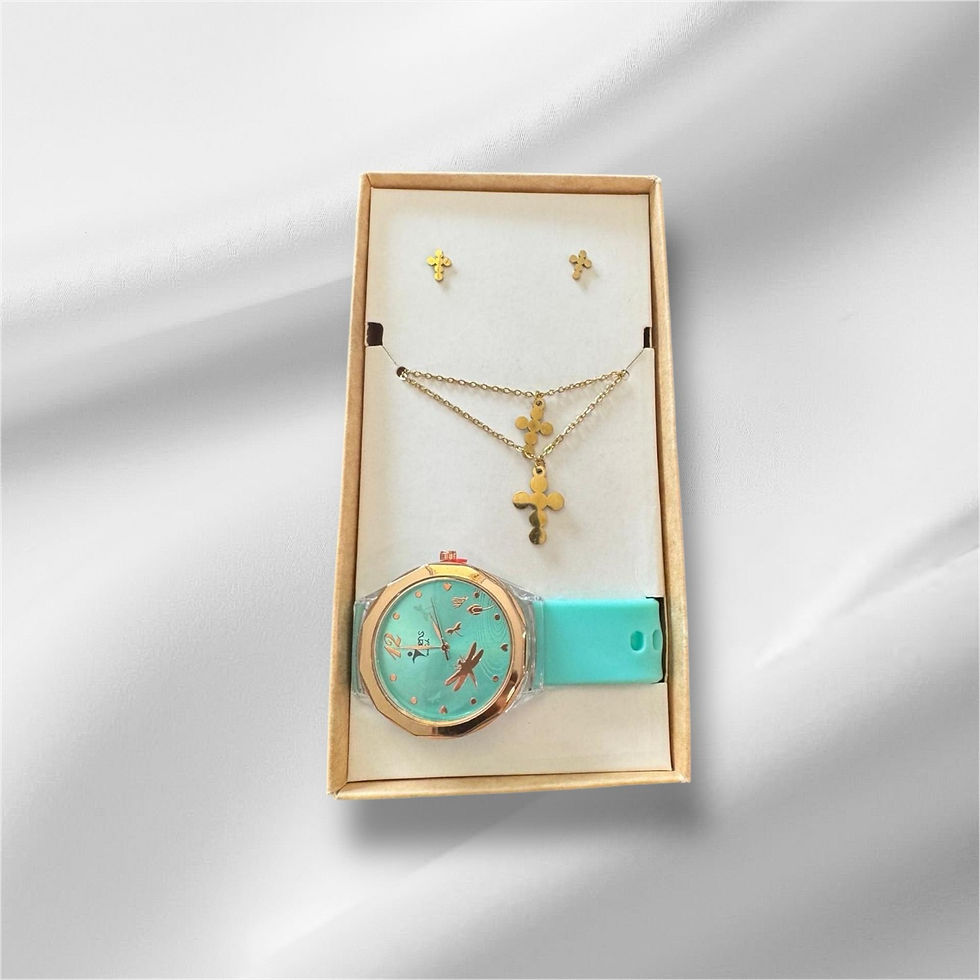 Blue Silicone cross set