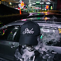 Smoker with Baseball Cap