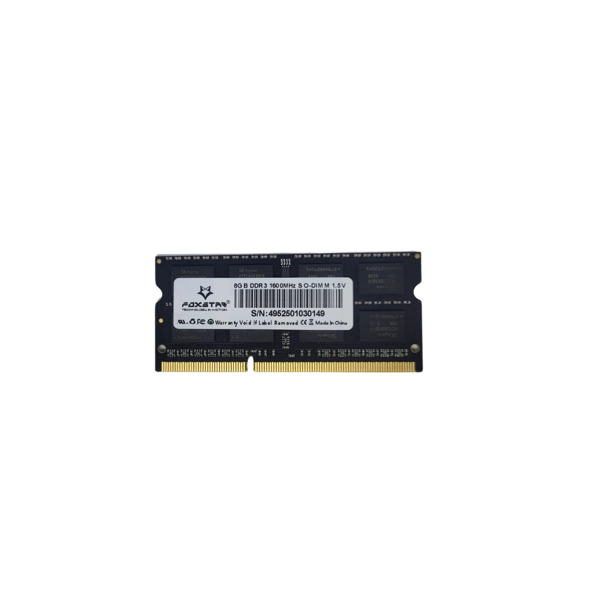 8GB DDR3 1600 MHZ SODIMM