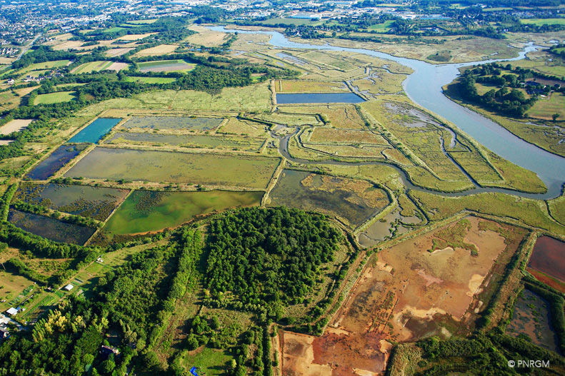 Marais salants, rivière de Noyalo
