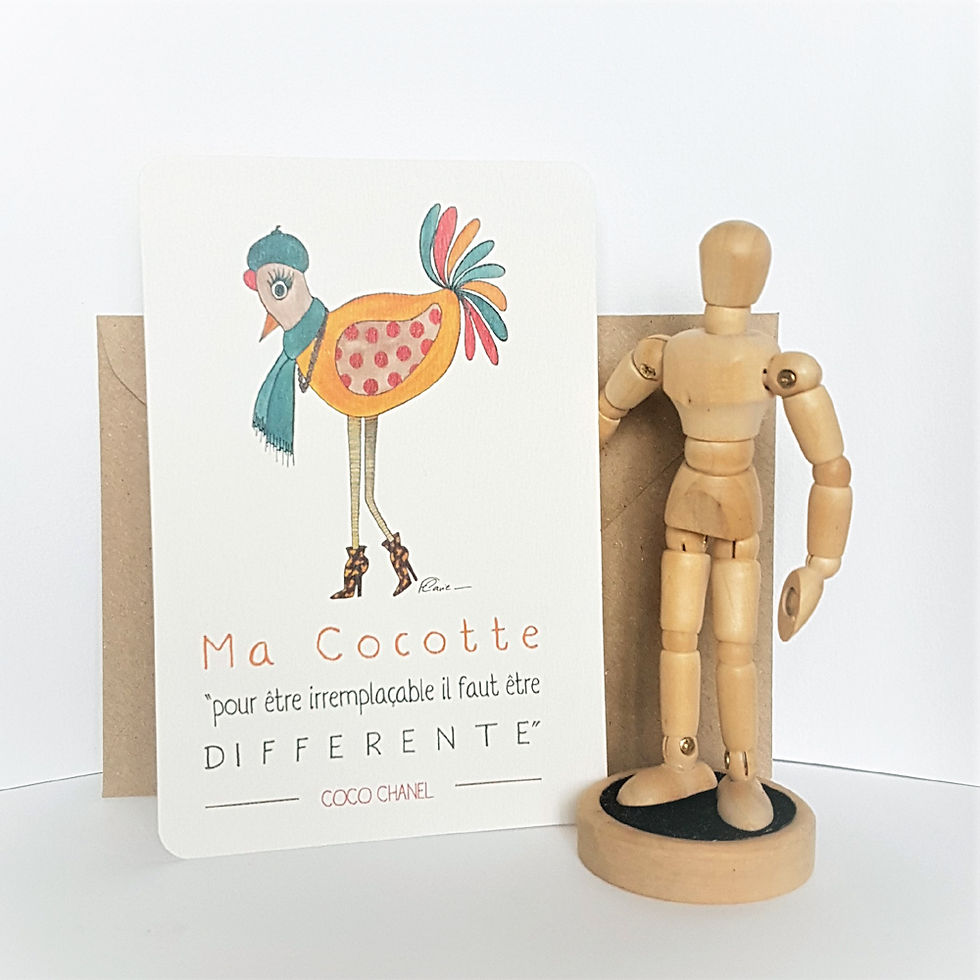 Carte Ma cocotte - Flavie la ringlette