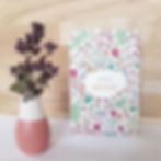 Carte Joyeux anniversaire (fleurs) - Flavie la ringlette