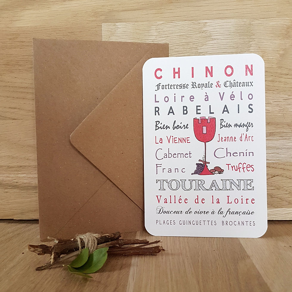 Carte CHINON - Flavie la ringlette