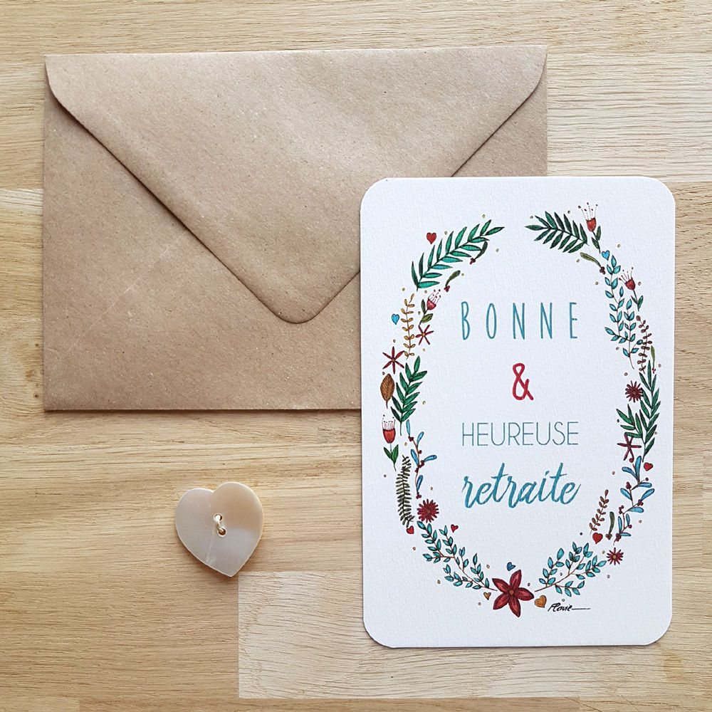 Carte Bonne Retraite - Flavie la ringlette