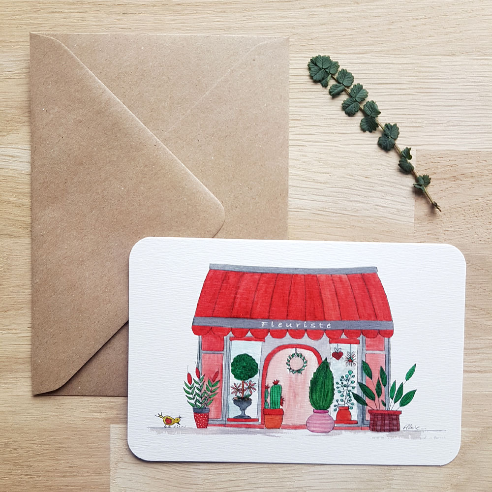 Carte "Les bottes" - fleuriste - Flavie la ringlette