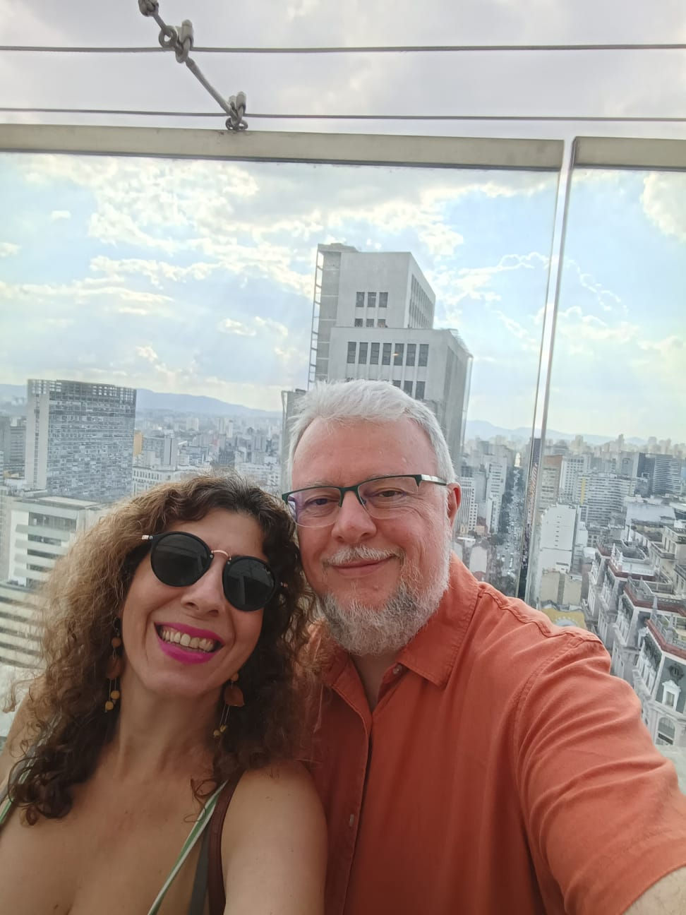 Em algum lugar com vista panorâmica. Acervo pessoal.