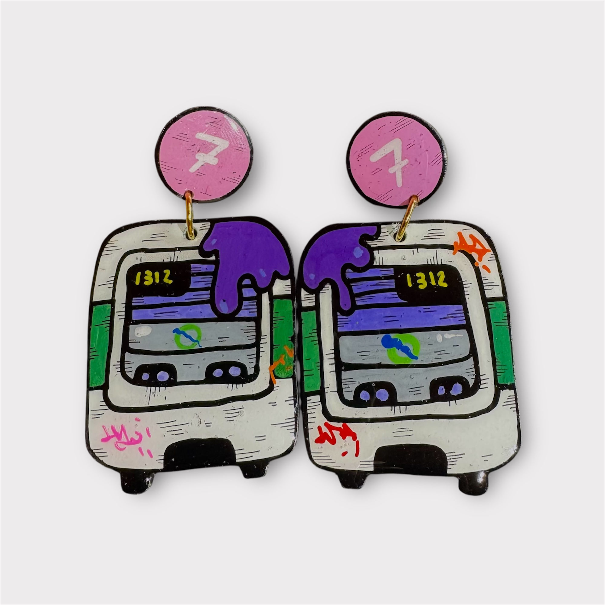 DEFNÉ, Boucles d'oreilles métro