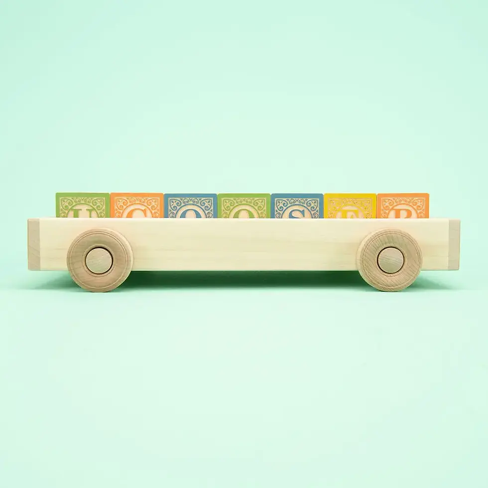 Thumbnail: Uncle Goose Classic Abc Blocks with Wagon