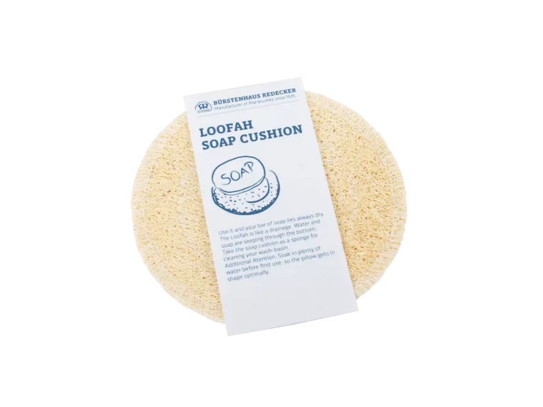 Redecker loofah soap cushion