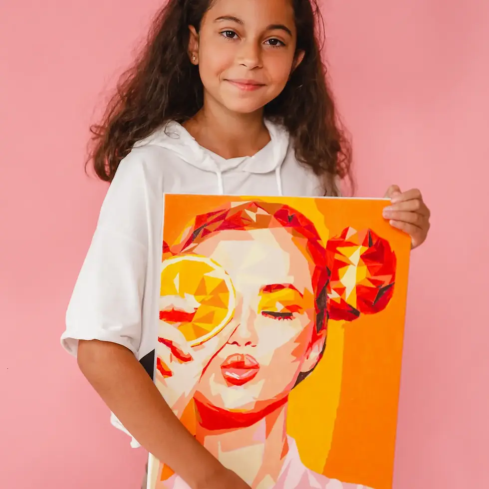 Thumbnail: Artwille paint by numbers - Orange girl