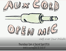 Weekly Aux Cord Open Mic