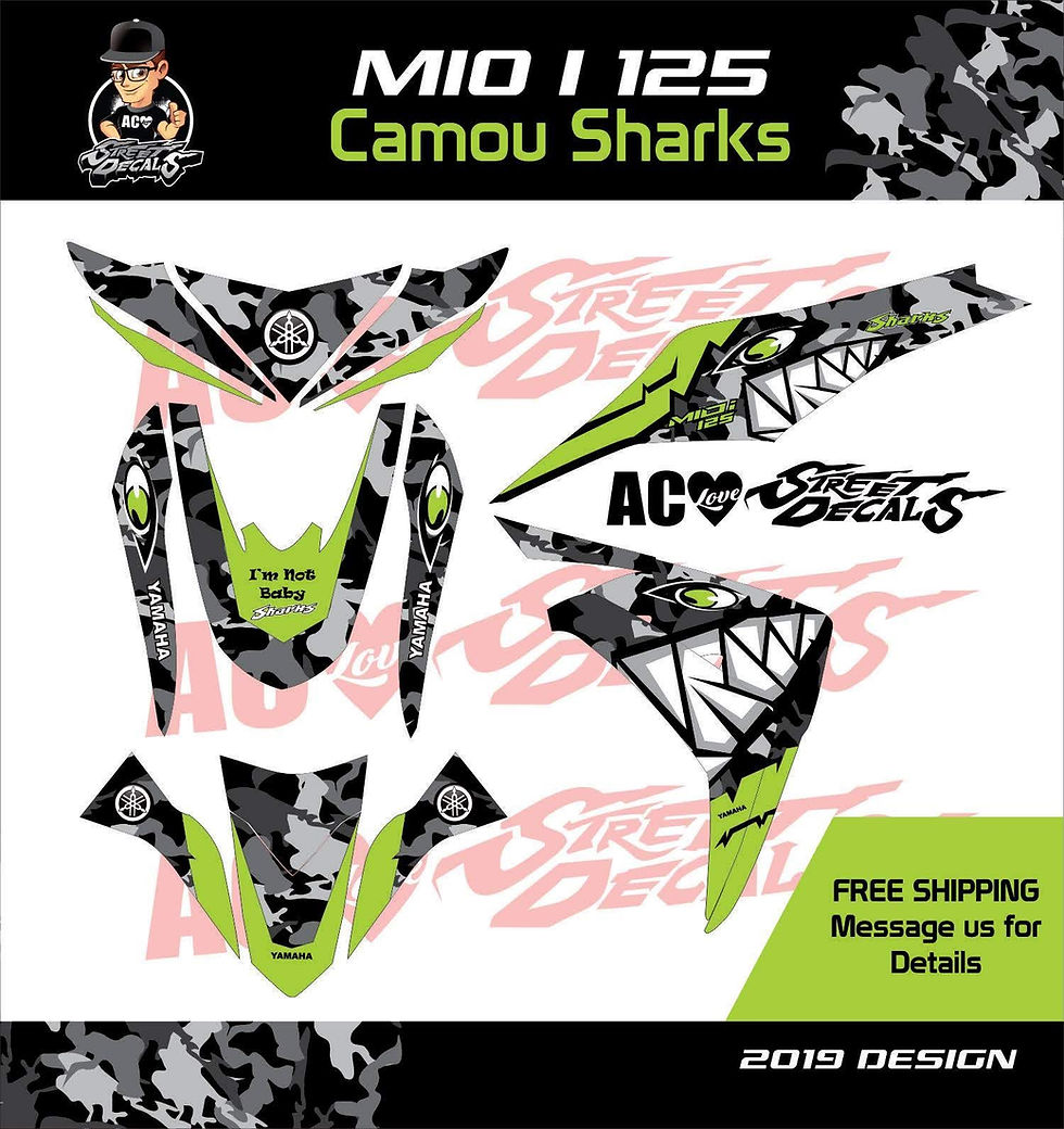 Thumbnail: Camou Shark Decals