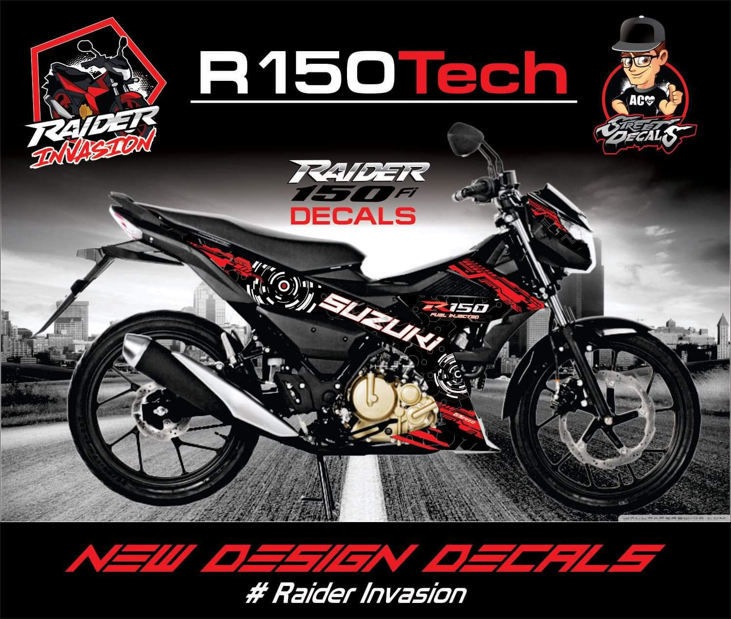 Raider 150 Tech Decals