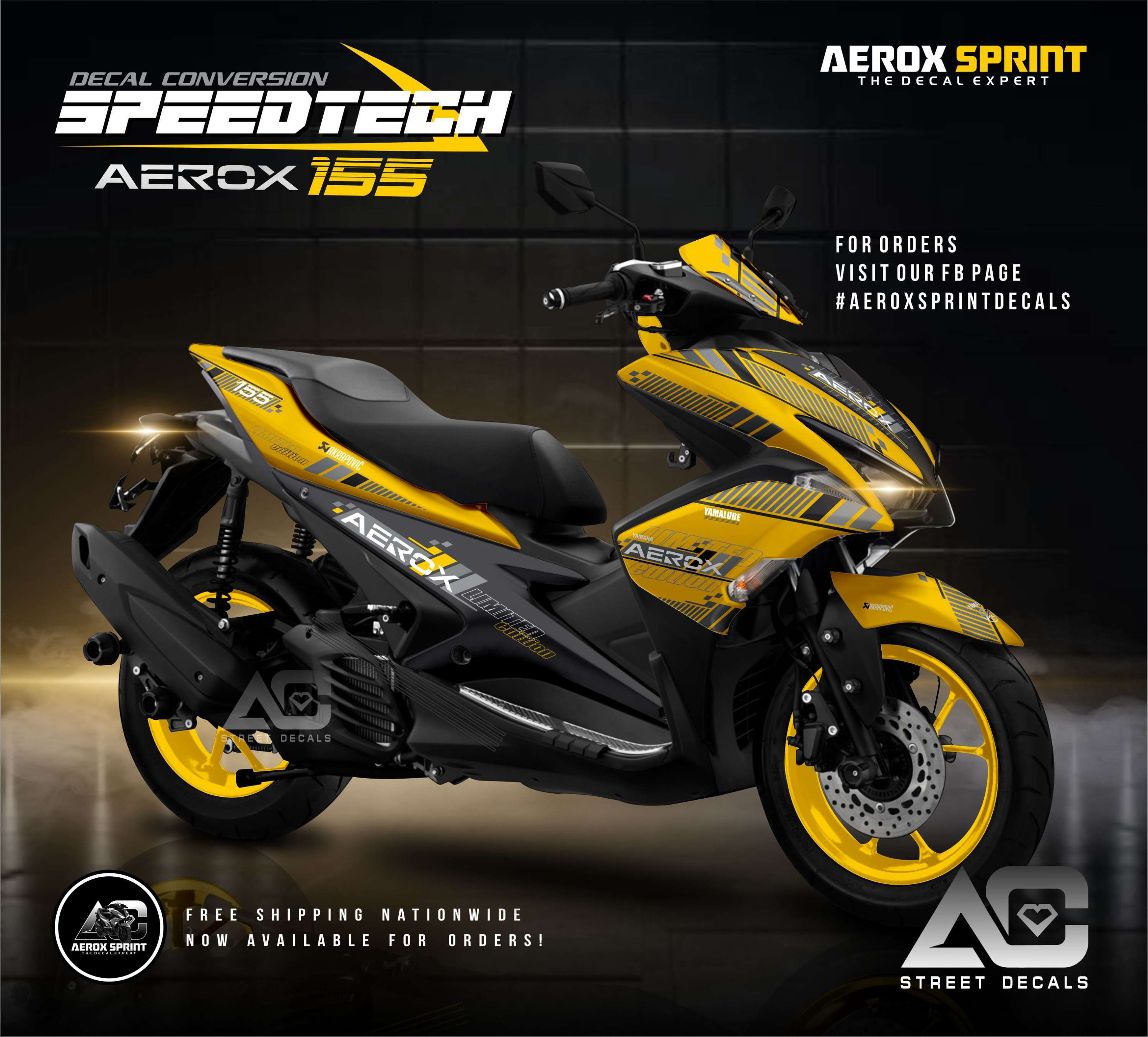 AEROX SPEEDTECH DECALS