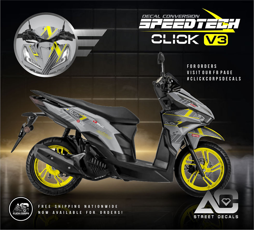 Thumbnail: CLICK V3 SPEEDTECH DECALS