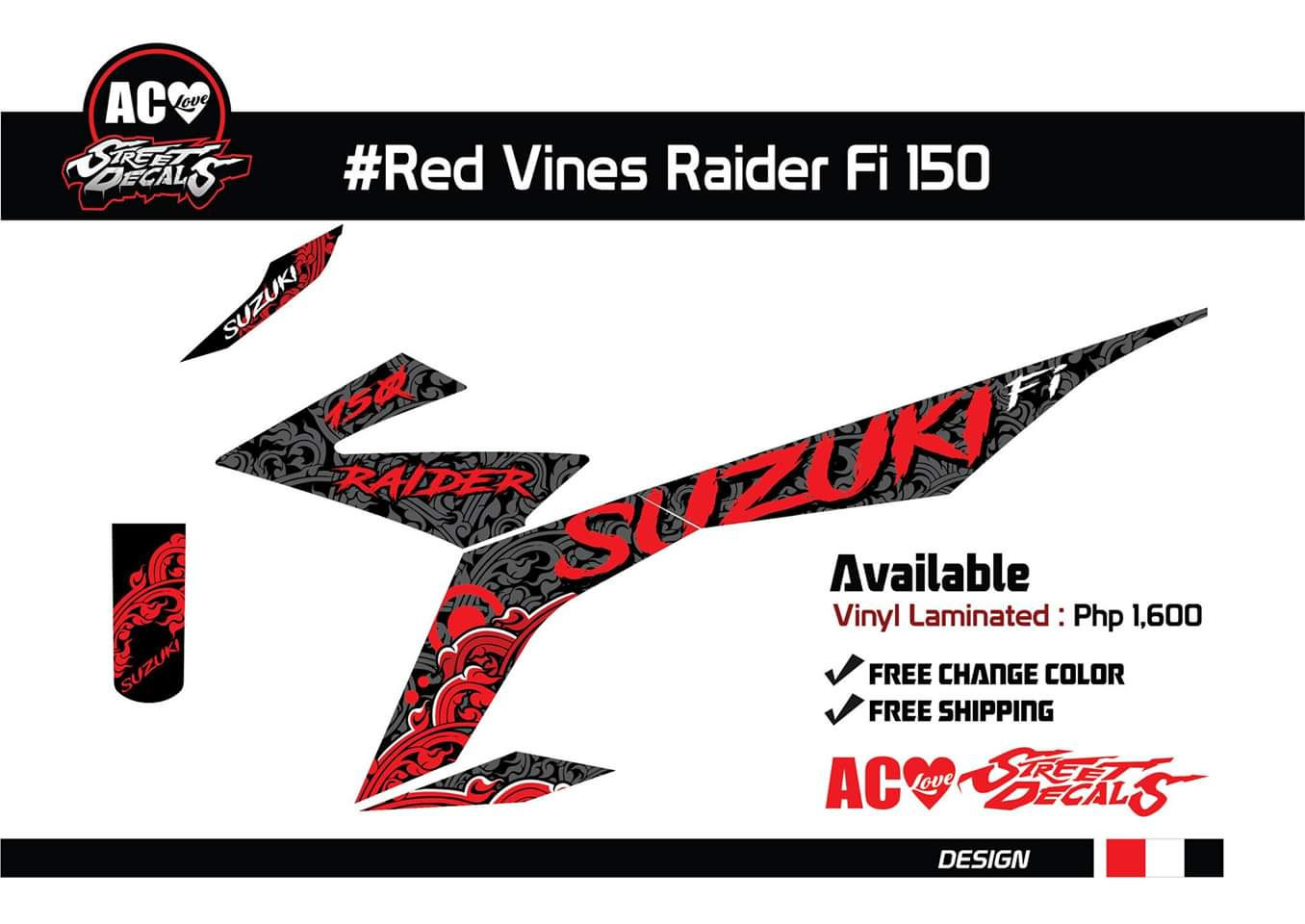 Suzuki Vines Decals