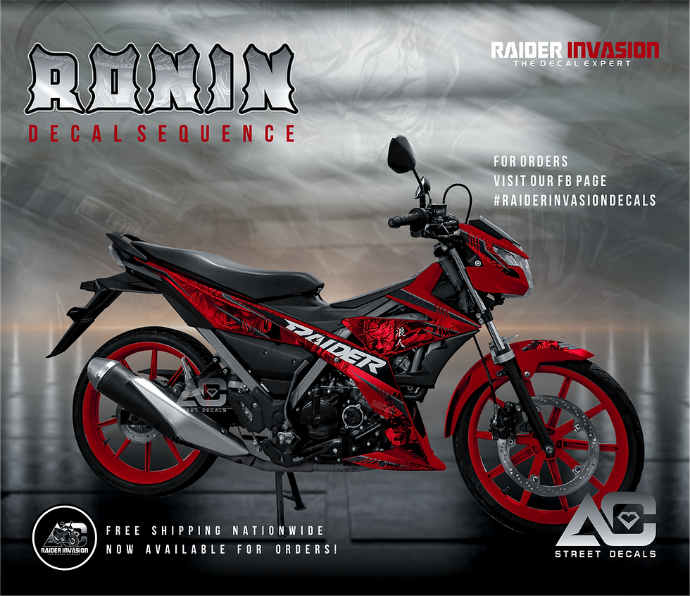 Thumbnail: Raider 150 FI Ronin Decals