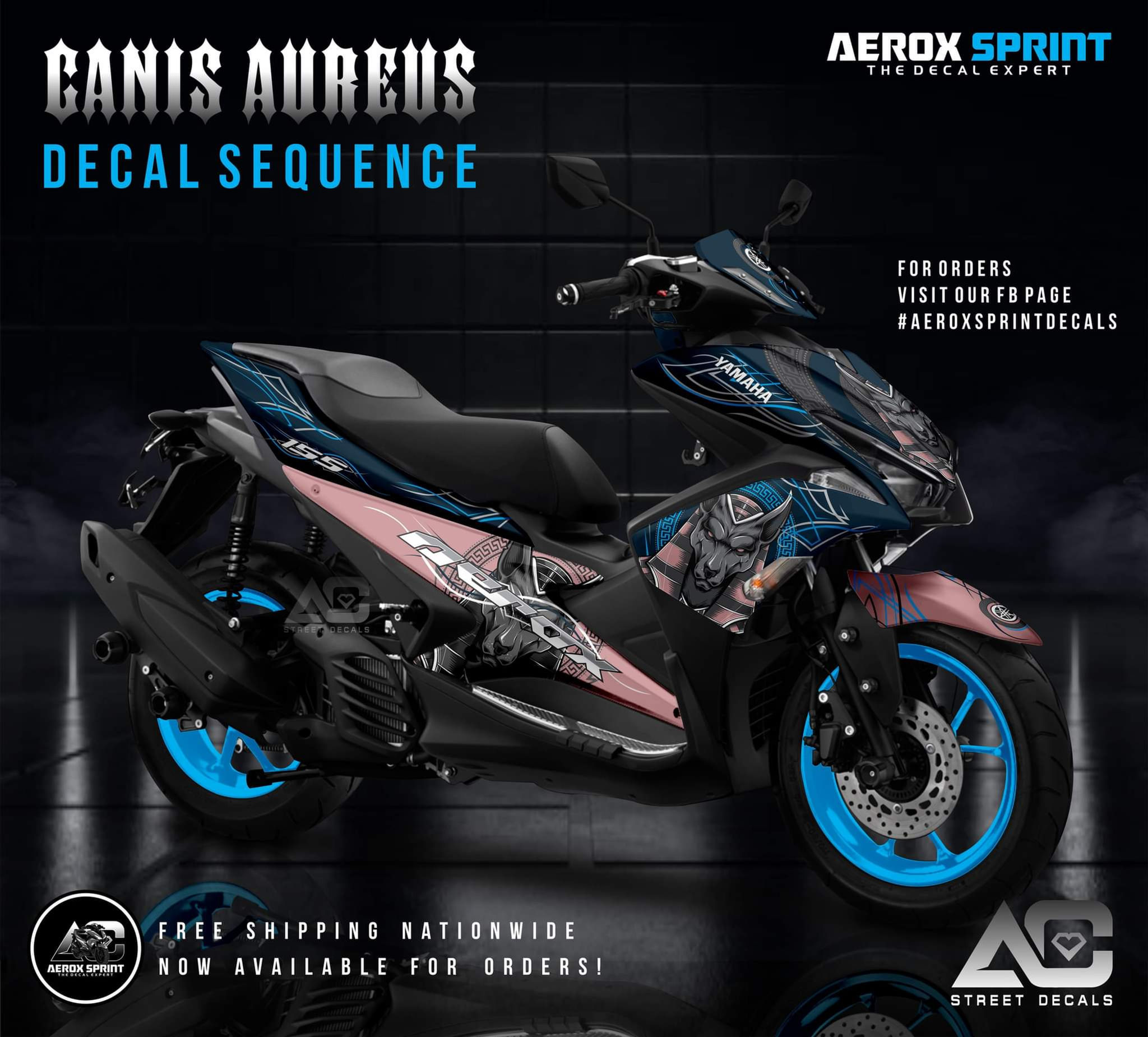 Aerox Canis Aureus Decals